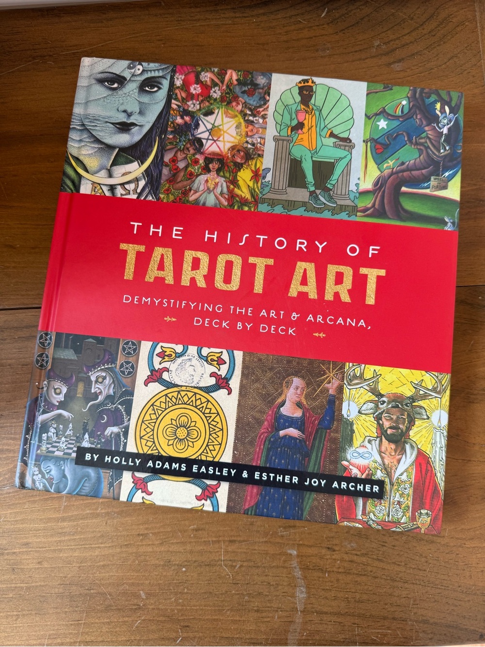 The History of Tarot Art - Red Hardcover Art Book coffee table book witchy